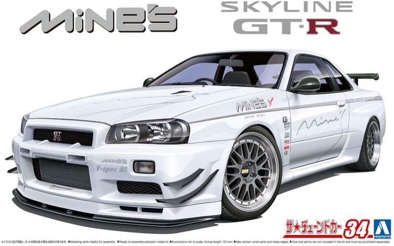 1:24 Nissan Mine's BNR34 Skyline GT-R '02