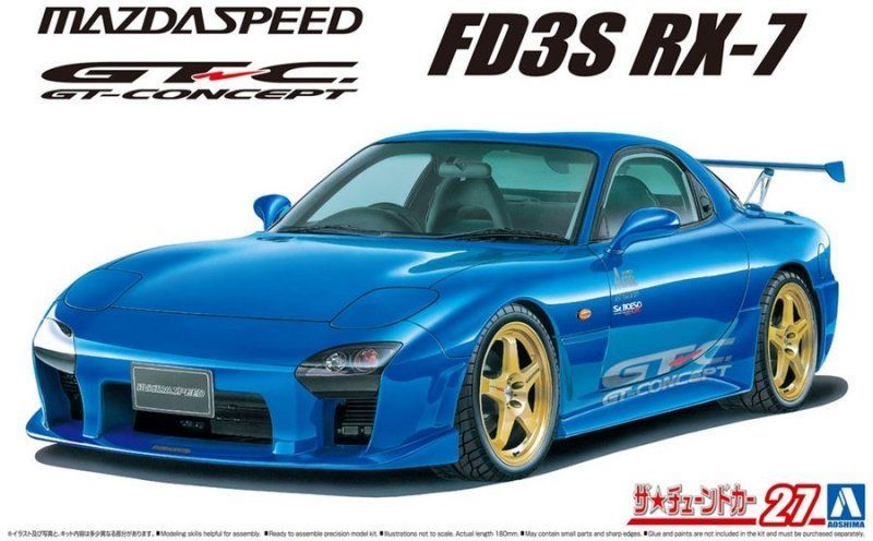 1:24 Scale Model Car Kit Mazda Speed RX-7 FD3S A-Spec Type GT-C