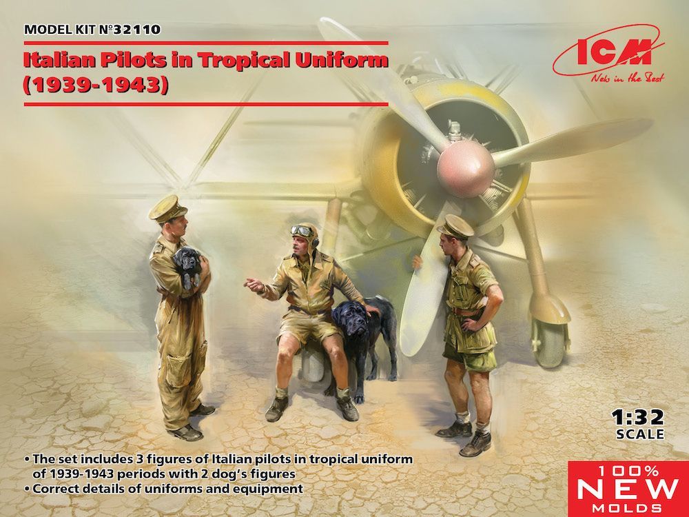 1:32 Italian Pilots in Tropical Uniform (1939-1943)
