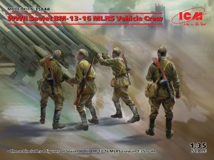 1:35 WWII Soviet BM-13-16 MLRS Vehicle Crew