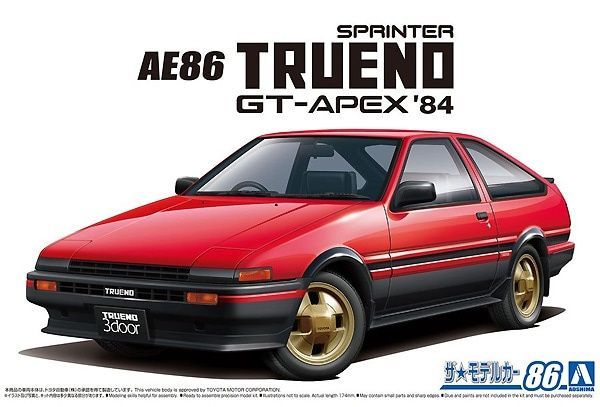 1:24 TOYOTA AE86 SPRINTER TRUENO GT-APEX '84