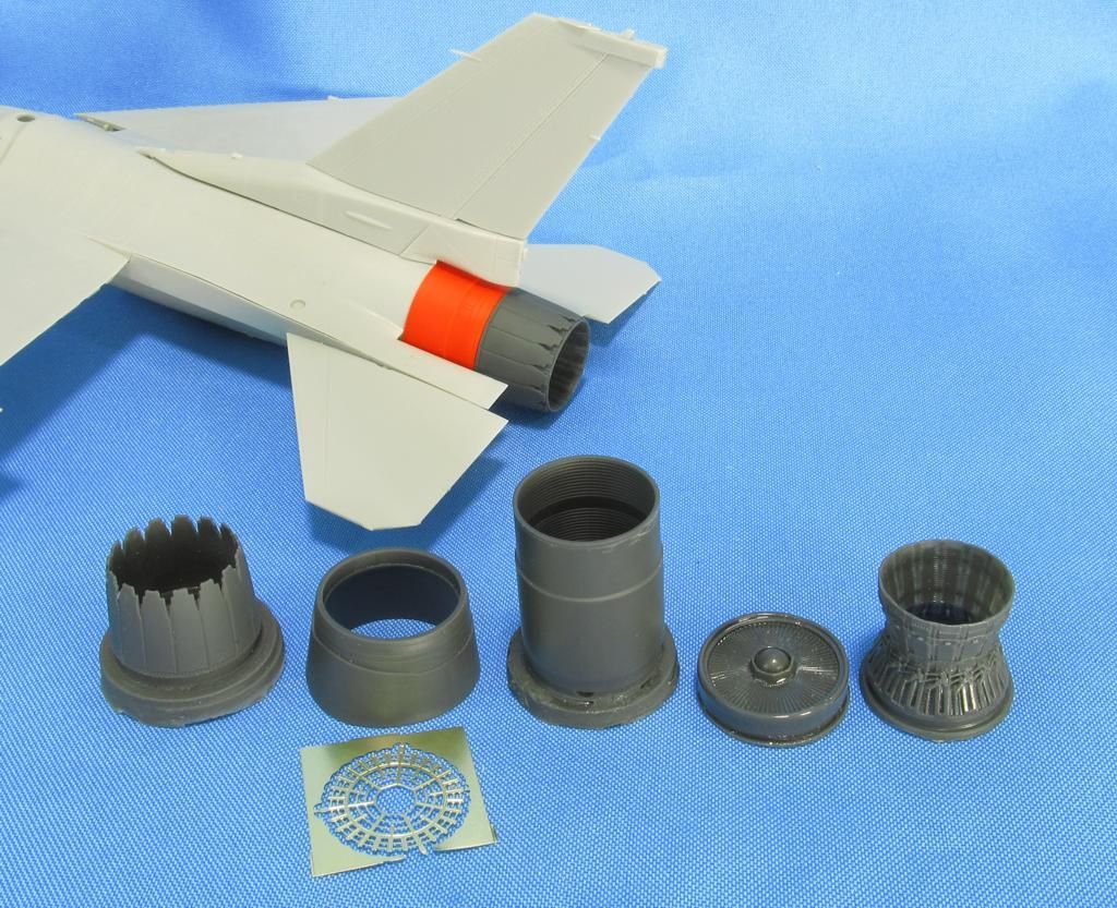 1:48 F-16. Jet nozzle for engine F100-PW