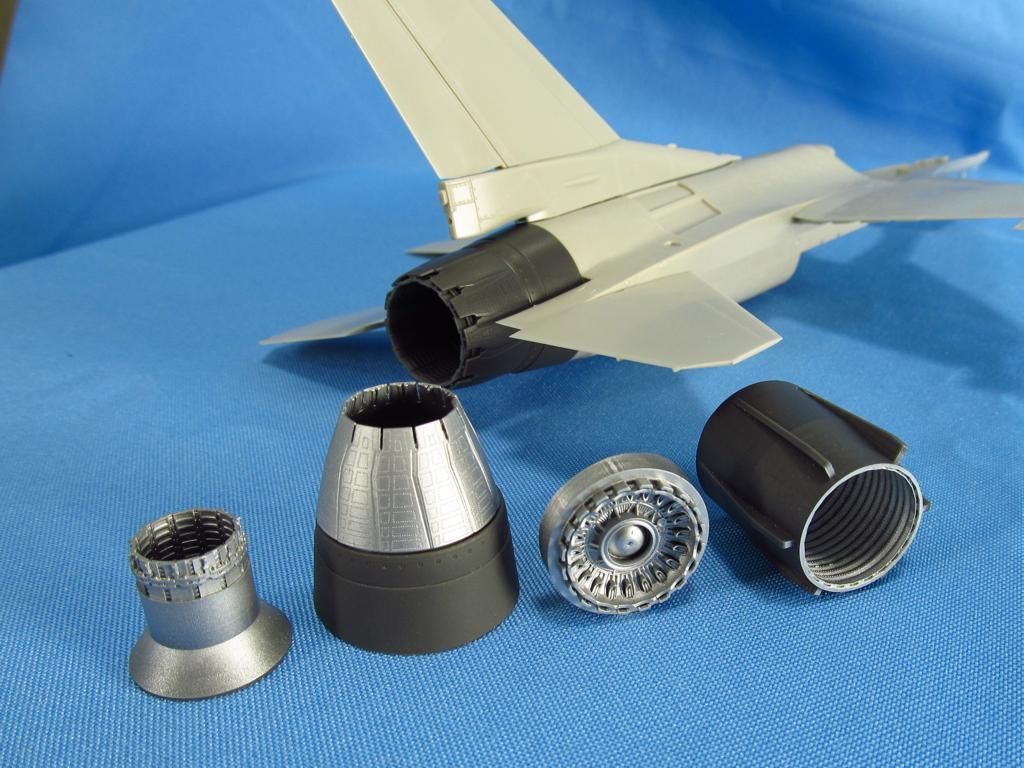 1:48 F-16. Jet nozzle for engine F110 (closed)