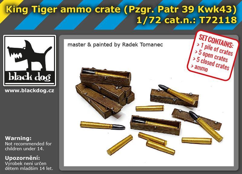 1:72 King tiger ammo crate