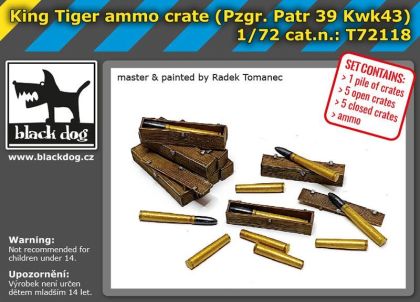 1:72 King tiger ammo crate