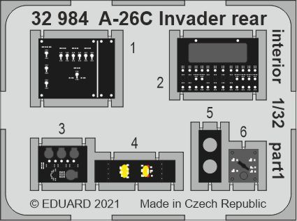 1:32 Douglas A-26C Invader rear interior