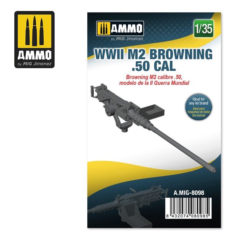 1:35 WWII M2 Browning .50 ca