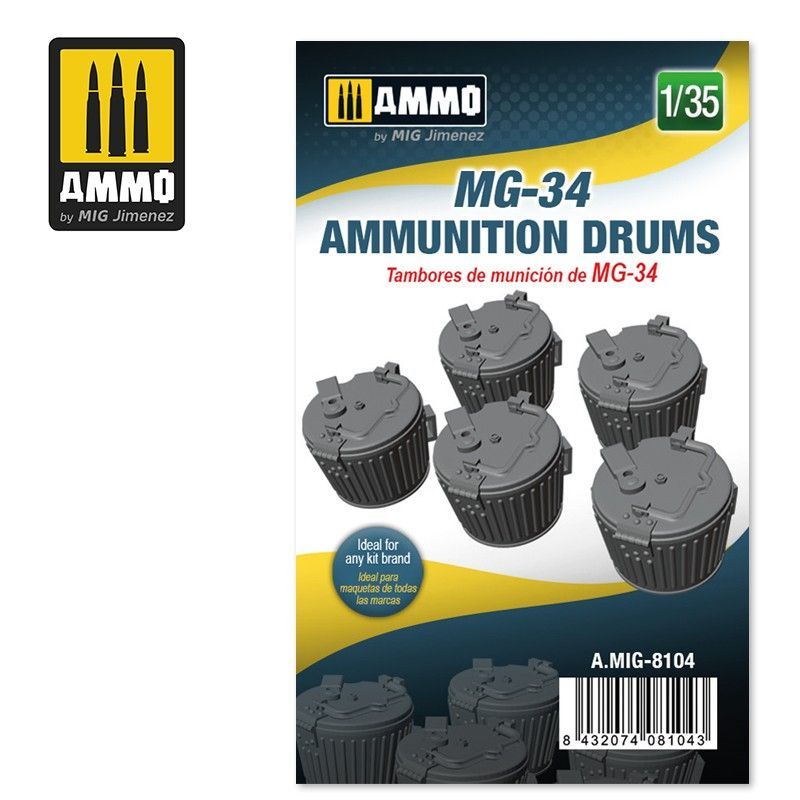 1:35 MG-34 AMMUNITION DRUMS