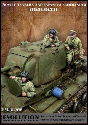 1:35 Soviet Tankers & Infantry Commander, 1941-1943