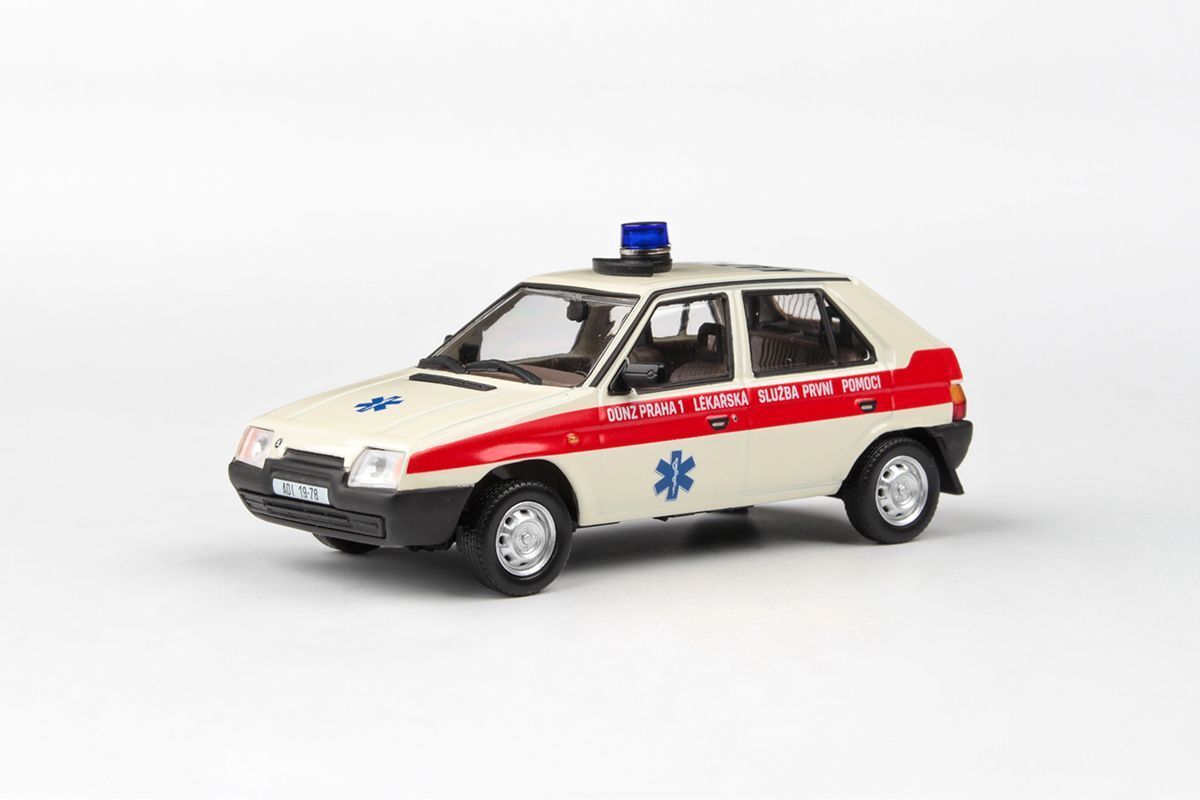 1:43 Škoda Favorit 136L (1988) - OÚNZ Praha 1