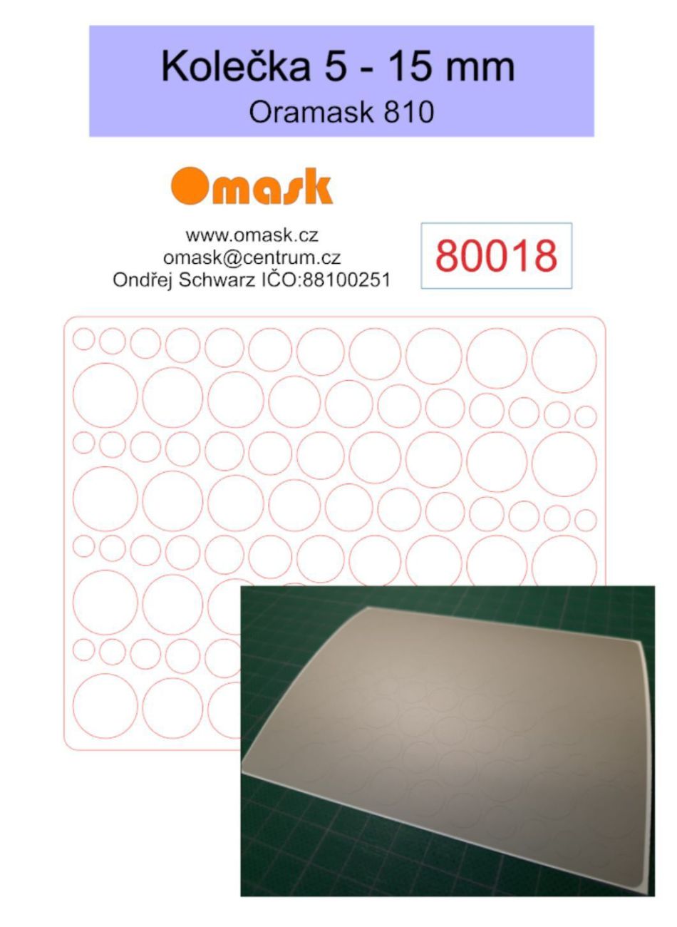 Kolečka 5 - 15 mm (Oramask)