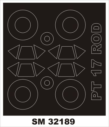 1:32 Stearman PT-17 Kaydet 2 canopy masks (interior and exterior canopy masks)