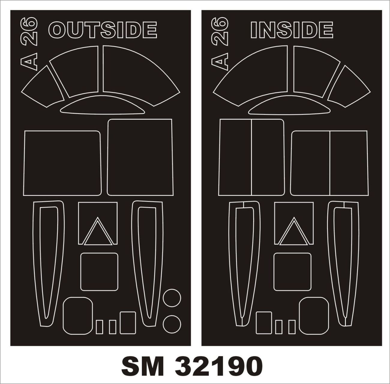 1:32 Douglas A-26B Invader (outside-inside)