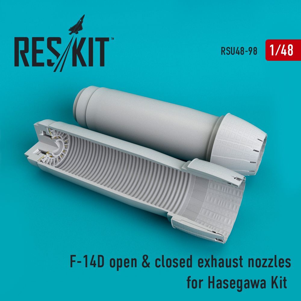 1:48 Grumman F-14D Tomcat open & closed exhaust nozzles