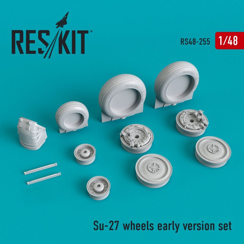 1:48 Sukhoi Su-27 wheels early version set