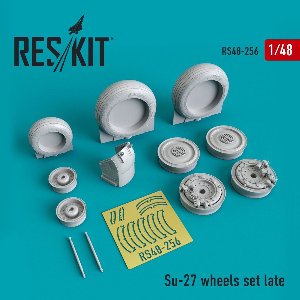 1:48 Sukhoi Su-27 wheels set Late version set