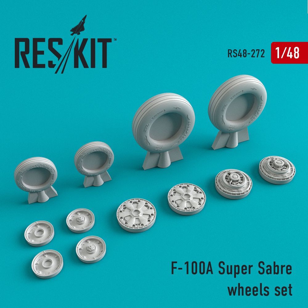 1:48 North-American F-100A Super Sabre wheels set