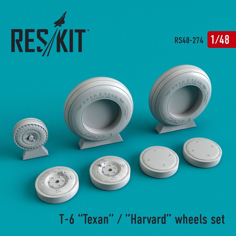 1:48 North-American T-6 Texan wheels set