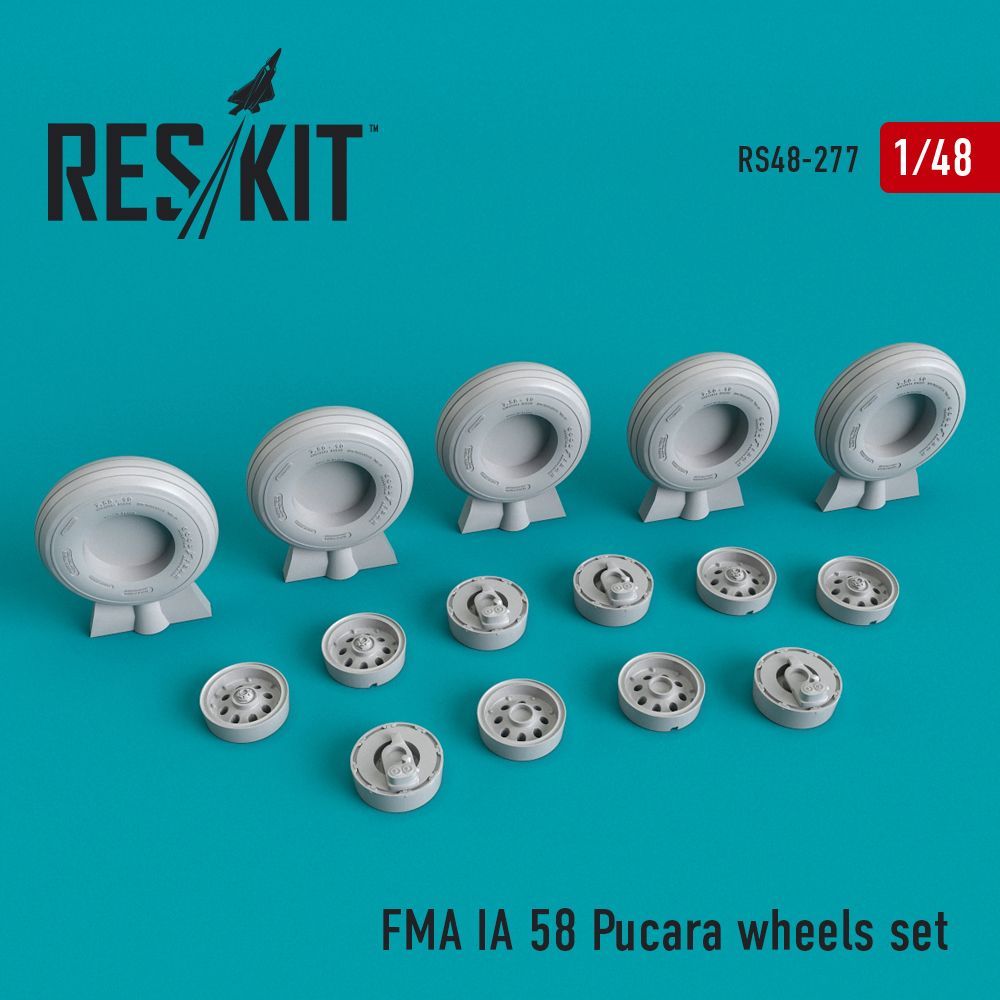 1:48 F.M.A. IA-58A Pucara wheels set