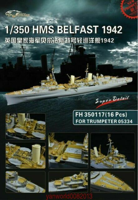 1:350 HMS Belfast 1942 Super Detail Set for Trumpeter