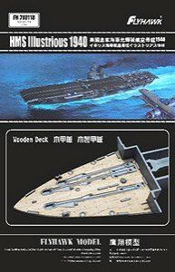 1:700 HMS Illustrious, 1940 Wooden Deck (for Fly Hawk FH1116)