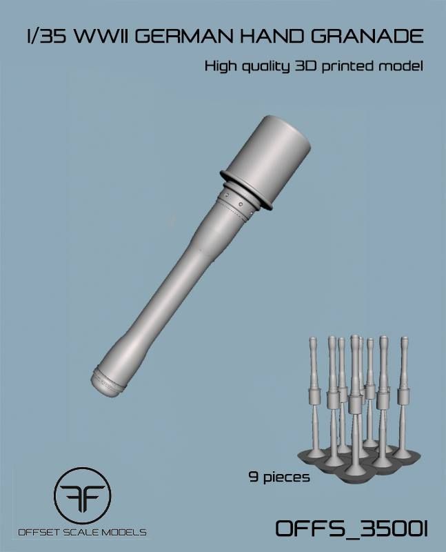 1:35 WWII German hand granade