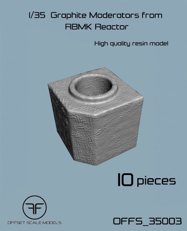 1:35 Graphite Moderators from RBMK Reactor