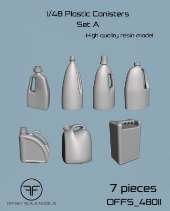 1:48 Plastic Canisters Set A
