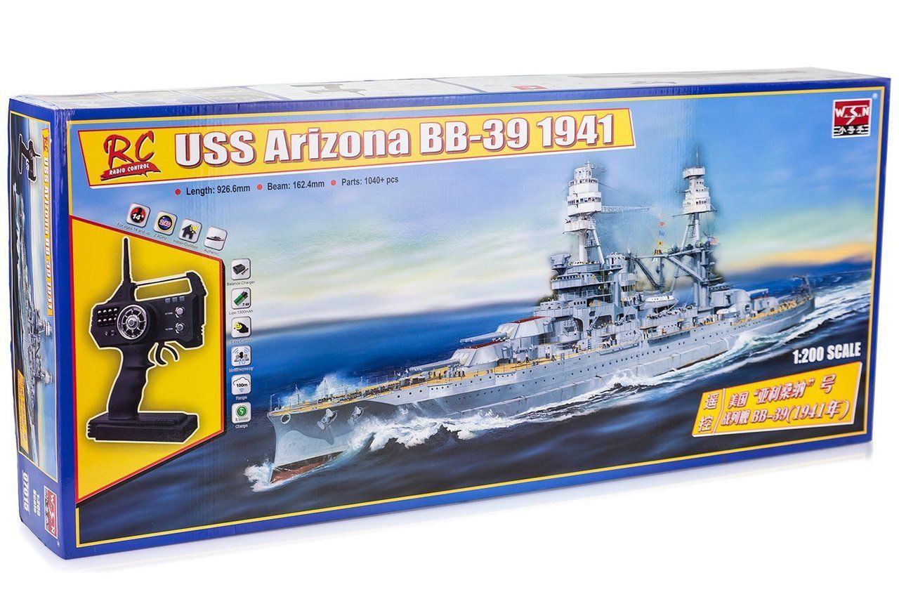 1:200 USS Arizona BB-39 1941 Battleship R/C KIT