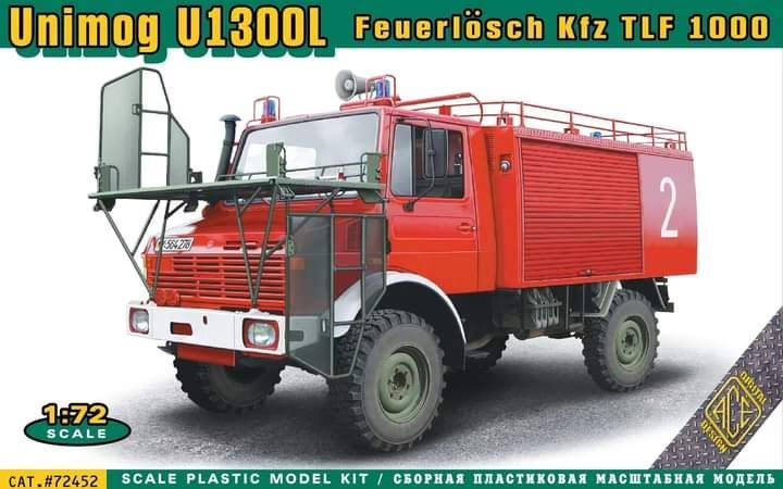1:72 Unimog U 1300L Feuerlösch Kfz TLF 1000