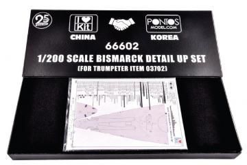 1:200 Bismarck detail up set for TRU03702