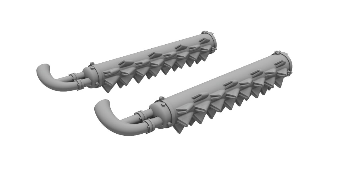 1:48 Beaufighter Mk.21 - Hedgehog Flame Damper Exhausts / Aussie Type