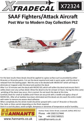 1:72 SAAF Fighters/Attack Aircraft Post War to Modern Day Collection Pt2