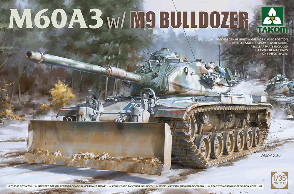 1:35 M60A3 with M9 Bulldozer attachment
