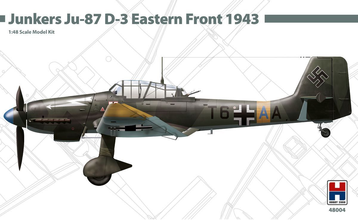 1:48 Junkers Ju-87 D-3 Eastern Front 1943 ( HASEGAWA + Cartograf )