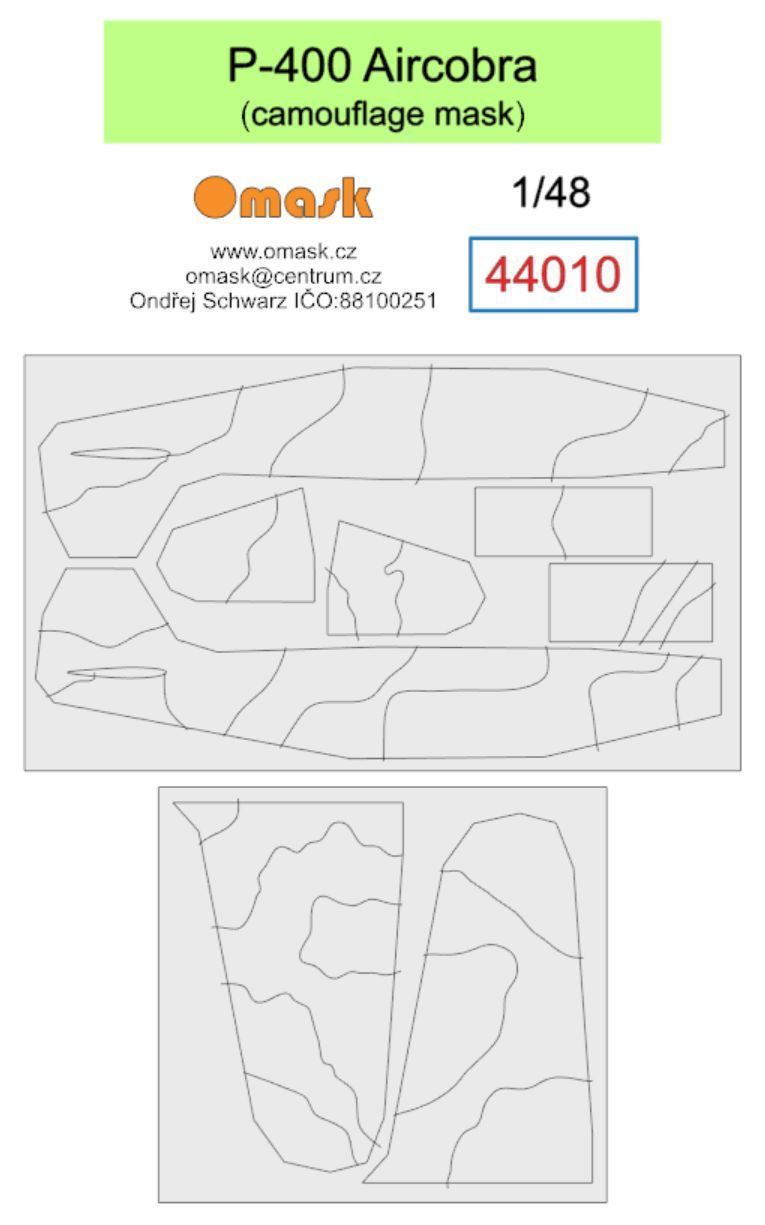 1:48 P-400 Aircobra (kamuflážní pole)