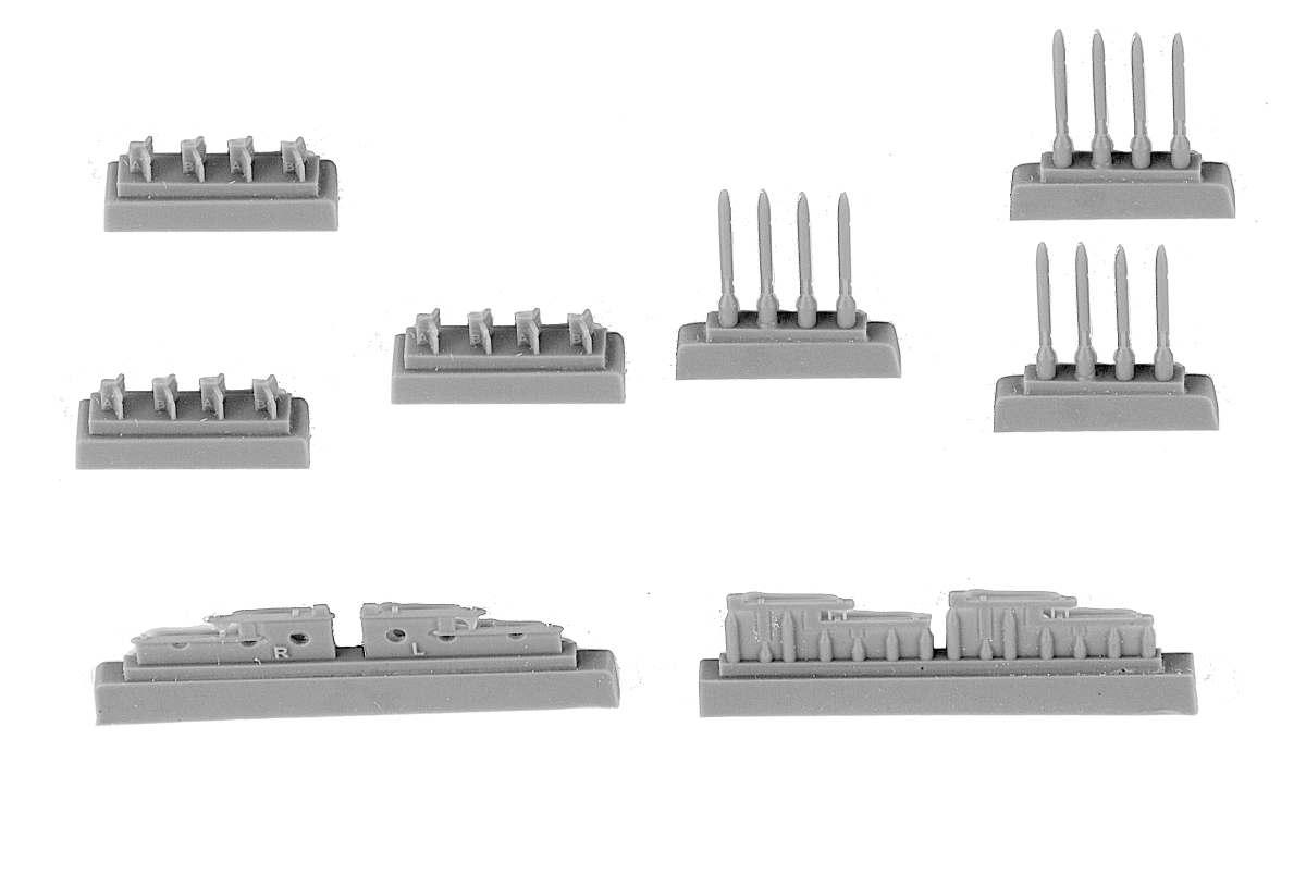1:72 IAF Fouga Magister (and other planes) - IMI 80mm unguided rockets