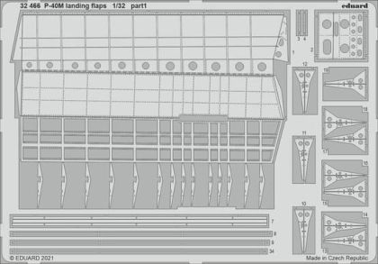1:32 Curtiss P-40M landing flaps