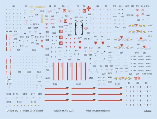 1:48 Panavia Tornado GR.4 stencil