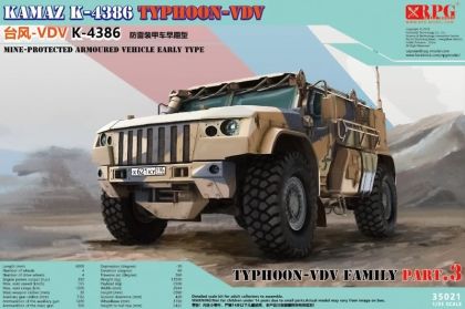 1:35 KAMAZ K-4386 Typhoon-VDV Mine-Protected Armoured Vehicle Early Typ