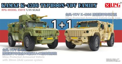 1:35 KAMAZ K-4386 Typhoon-VDV Family 1+1