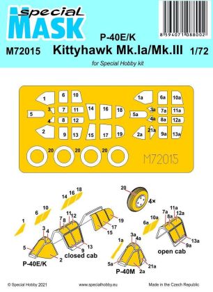 1:72 P-40E/K/Kittyhawk Mk.Ia/Mk.III Mask