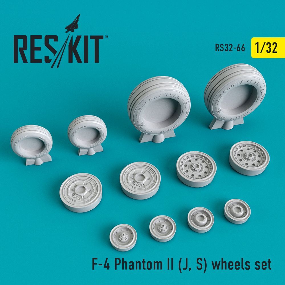 1:32 McDonnell F-4 Phantom II (F-4J, F-4S) wheels set