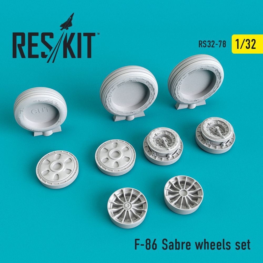 1:32 North-American F-86 Sabre wheels set
