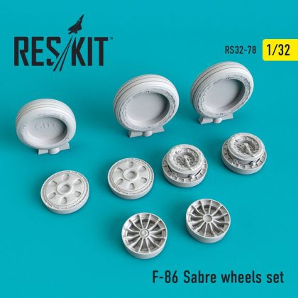 1:32 North-American F-86 Sabre wheels set
