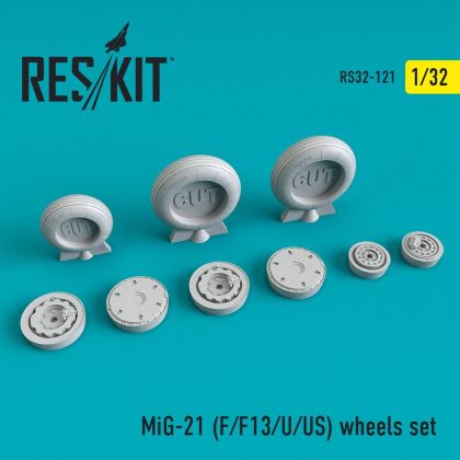1:32 Mikoyan MiG-21 (MiG-21F/F13/U/US) wheels set
