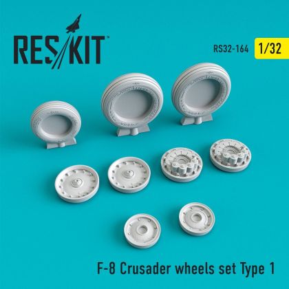 1:32 Vought F-8E Crusader wheels set Type 1