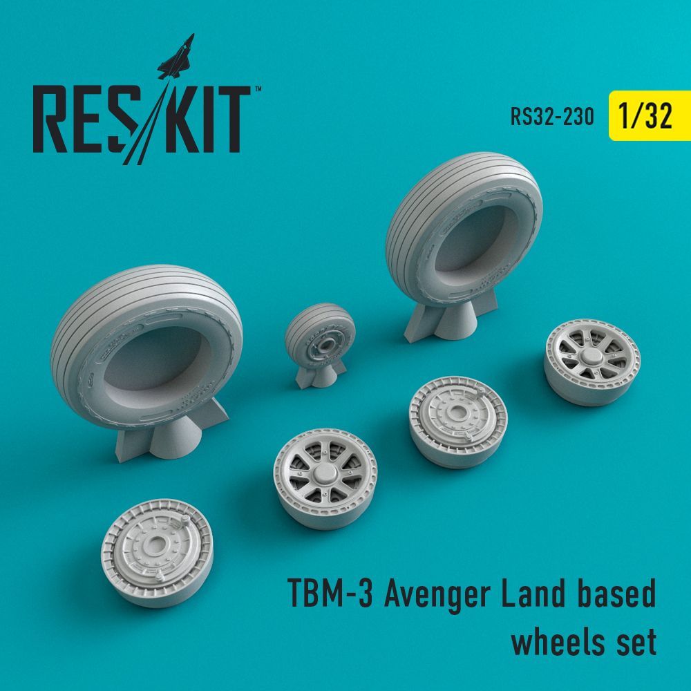 1:32 Grumman TBM-3 Avenger Land based wheels set