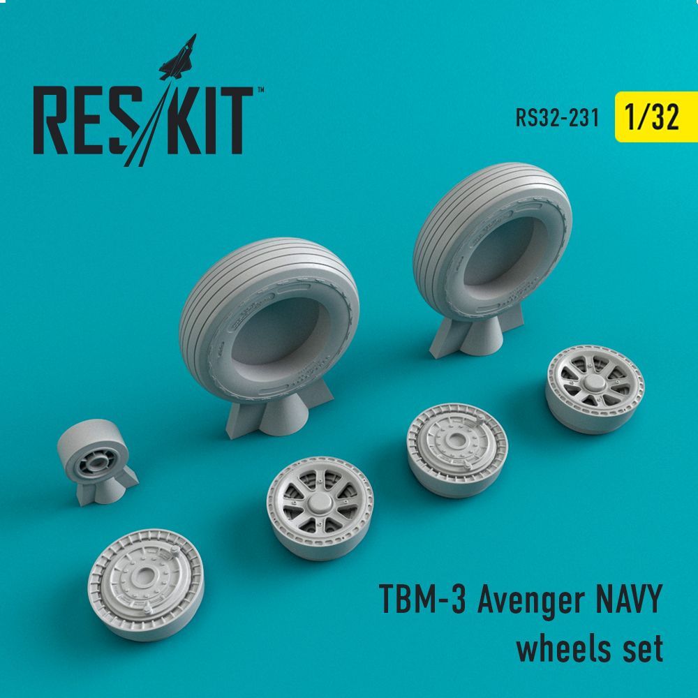 1:32 Grumman TBM-3 Avenger NAVY wheels set