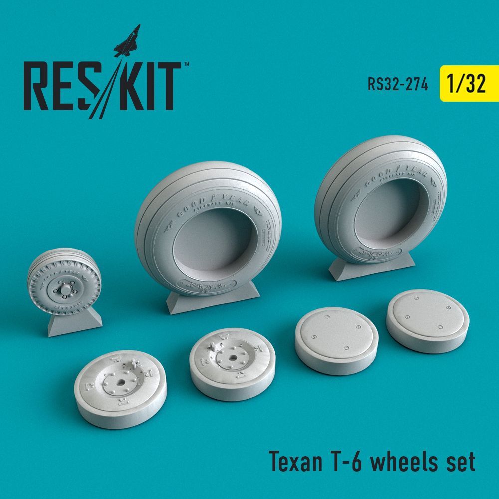 1:32 North-American T-6 Texan wheels set